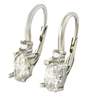 Strieborné náušnice Glare