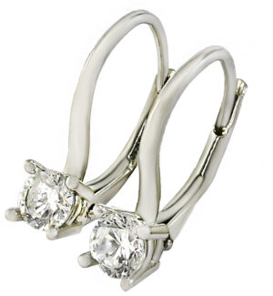 Strieborné náušnice Glare