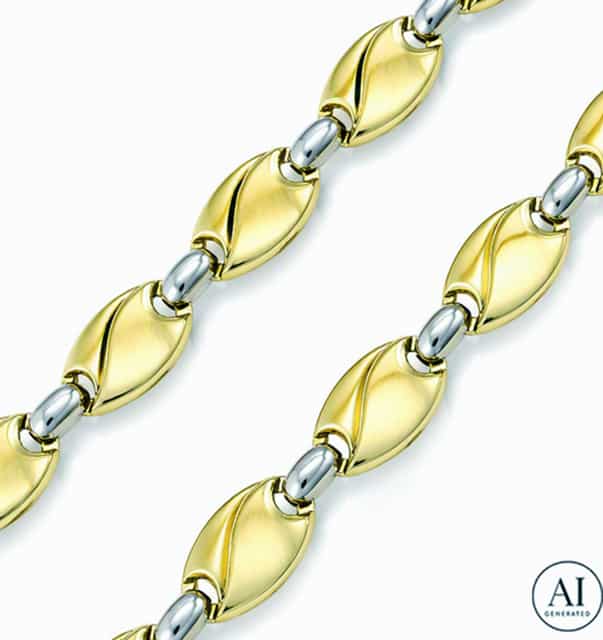14K-os arany lánc Glare 665