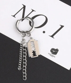 Acél fülbevaló vakító 449