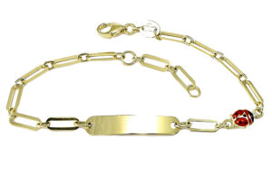 Zlatý detský náramok