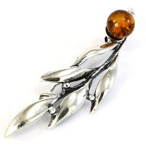 Strieborná brošňa 