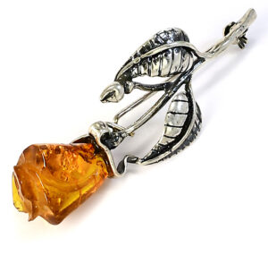 Strieborná brošňa 