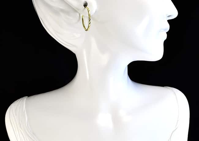 14K-os arany fülbevalók Glare 1116 - Image 6